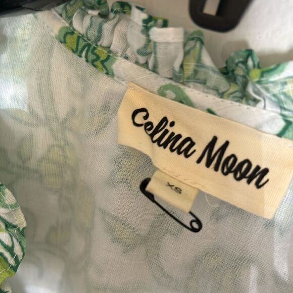 Celina Moon FLOSS MINI DRESS in Green Size XS - Picture 7 of 8